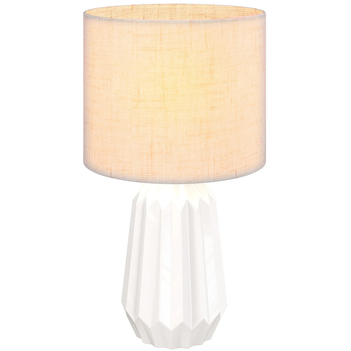 Lampe de Table Rétro Homcom Céramique & Lin
