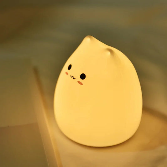 Lampe LED Chat Kawaii Tactile Silicone