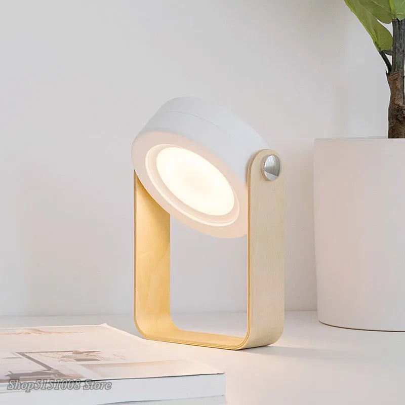 Lampe LED Pliable Bois USB
