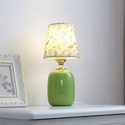 Lampe Rétro Céramique Verte