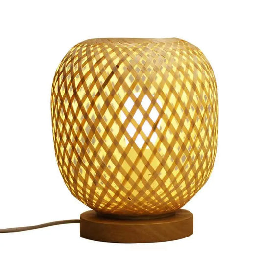 Lampe Chevet Bambou & Bois Design Nordique