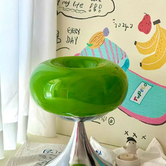 Lampe Vintage Feuille Verte - Ambiance Rétro & Douce