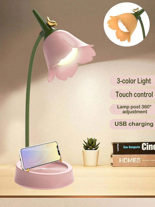 Lampe LED Rose Tactile Rechargeable