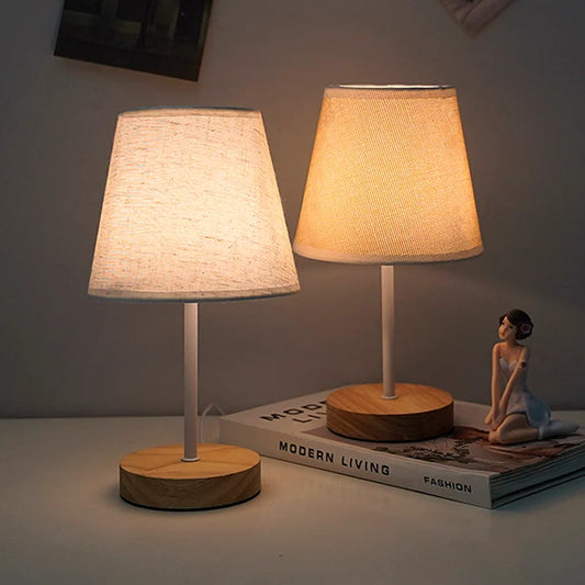 Lampe Chevet Bois Massif LED Design Scandinave