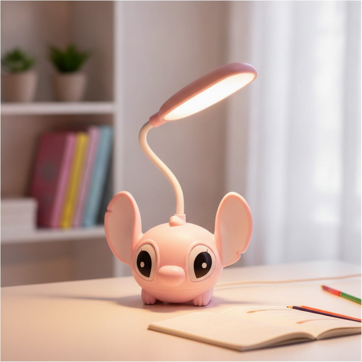 Lampe Bureau Cartoon Multifonction : Veilleuse & Taille-Crayon