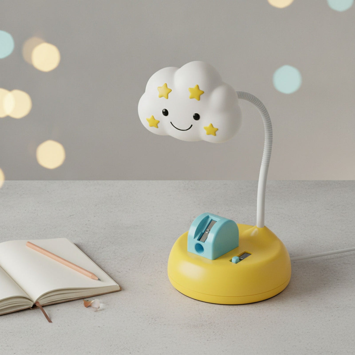 Lampe Bureau Cartoon Multifonction : Veilleuse & Taille-Crayon