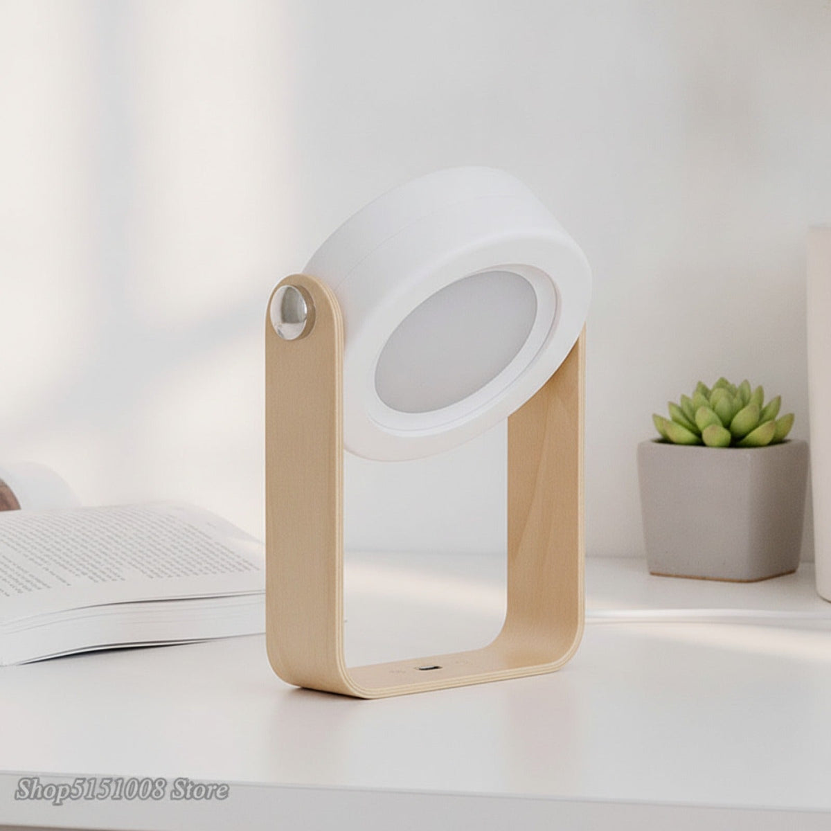 Lampe LED Pliable Bois USB