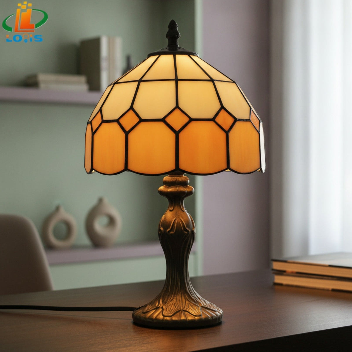 Lampe de Table Orange Scandinave Design