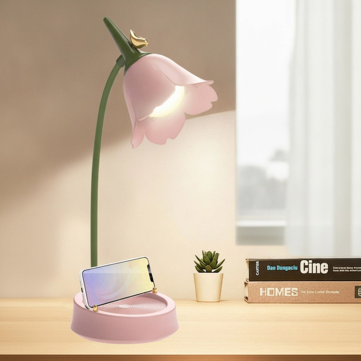 Lampe LED Rose Tactile Rechargeable