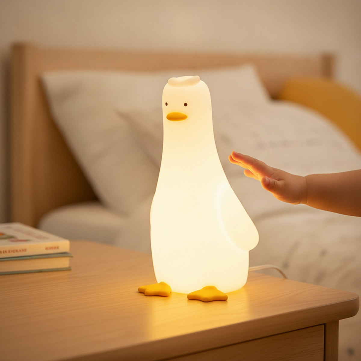 Veilleuse Canard Silicone Rechargeable Bébé