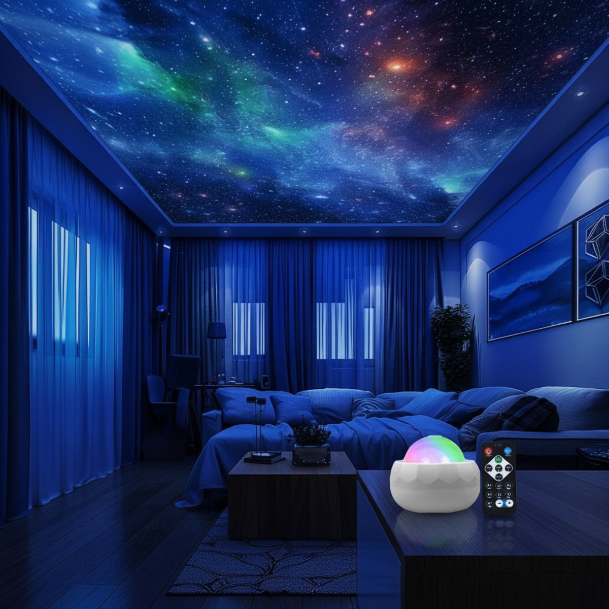 Projecteur LED Aurora : Ambiance Céleste Magique
