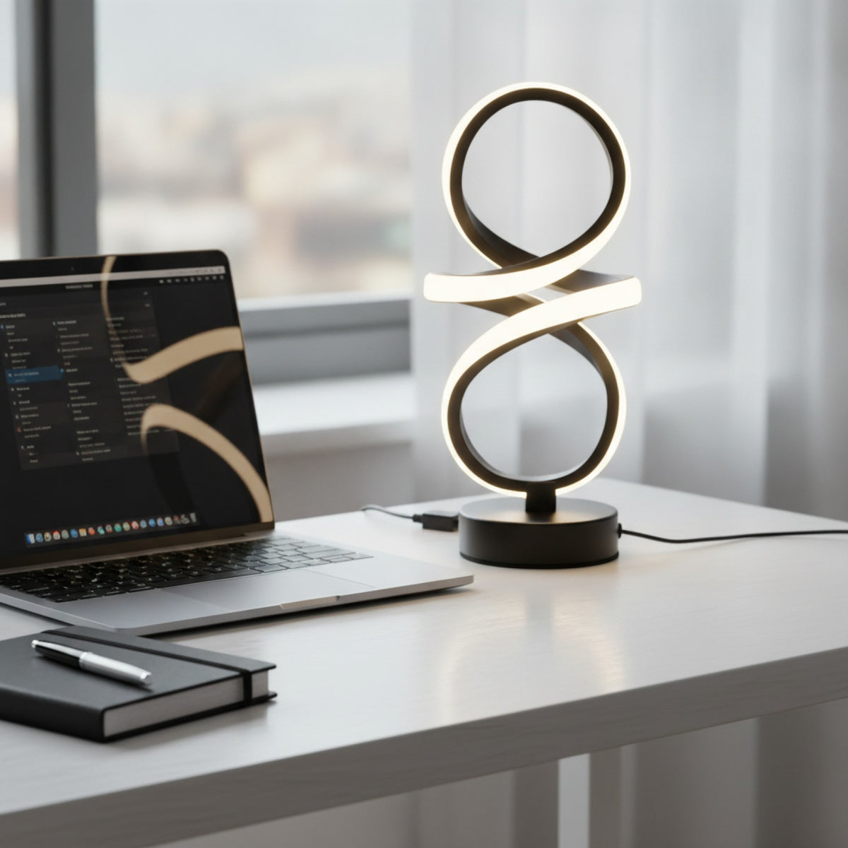 Lampe Spirale LED USB : Ambiance Modulable