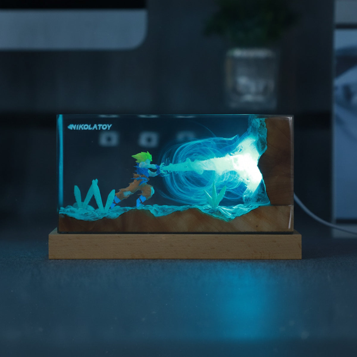 Lampe LED Magnétique Goku & Gogeta Dragon Ball