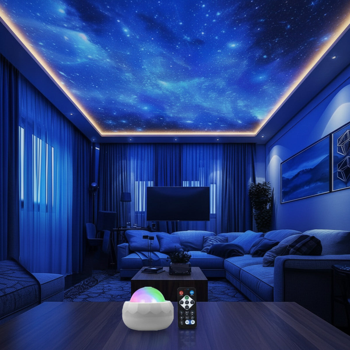 Projecteur LED Aurora : Ambiance Céleste Magique
