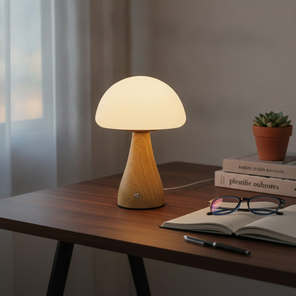 Lampe Champignon Tactile Design Nordique