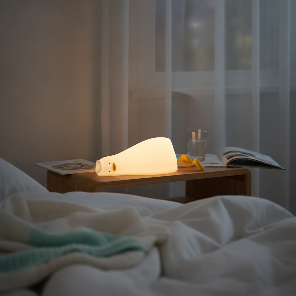 Veilleuse Canard Silicone Rechargeable Bébé