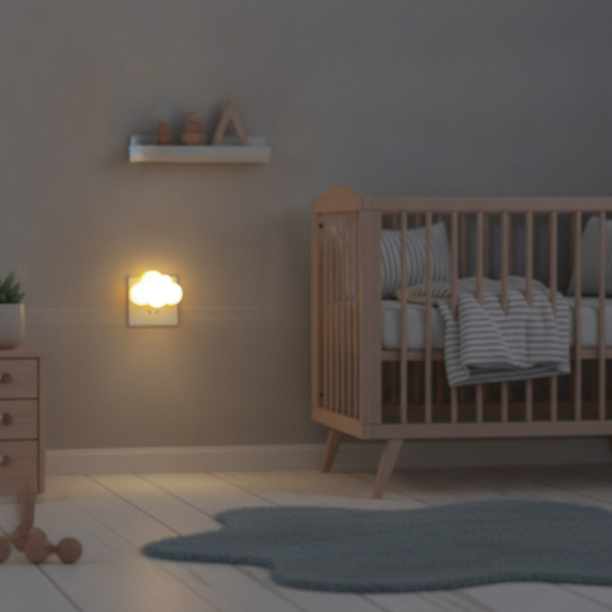 Veilleuse Nuage WoodPow : Douceur & Sérénité Bébé