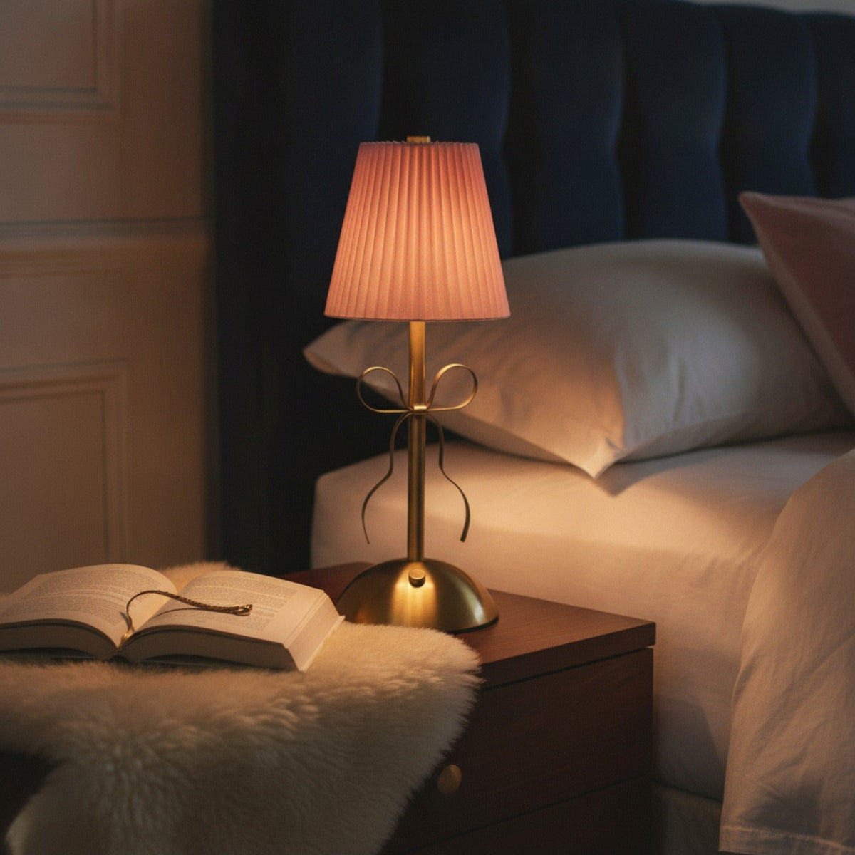 Lampe Bureau LED Rechargeable Tissu Ambiance Cosy