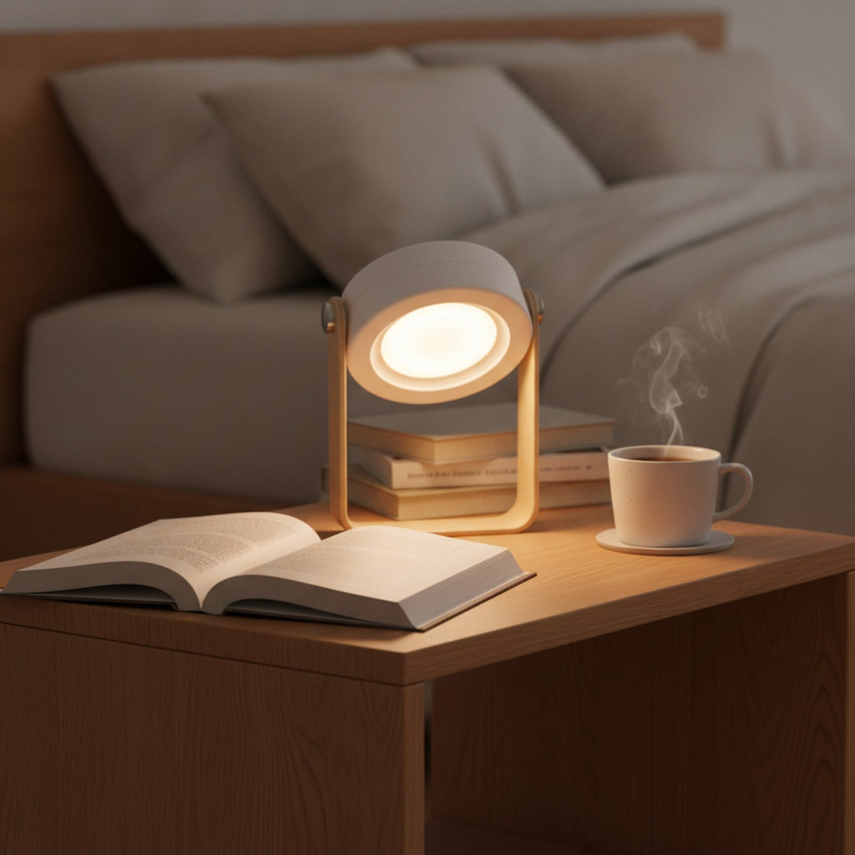 Lampe LED Pliable Bois USB