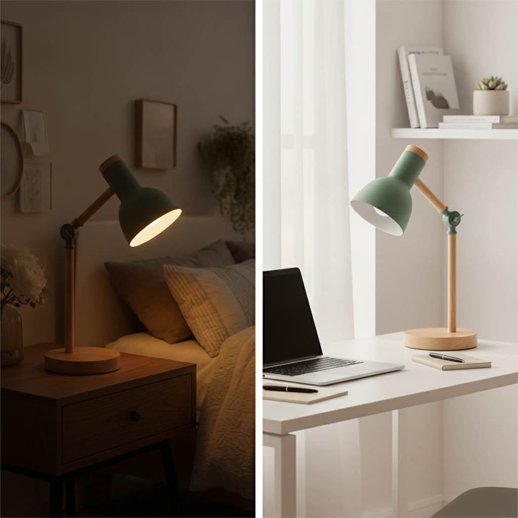 Lampe Chevet Bois LED : Ambiance Naturelle