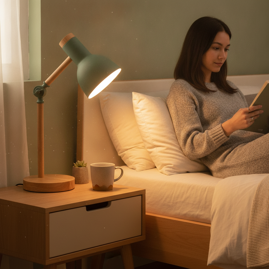 Lampe Chevet Bois LED : Ambiance Naturelle