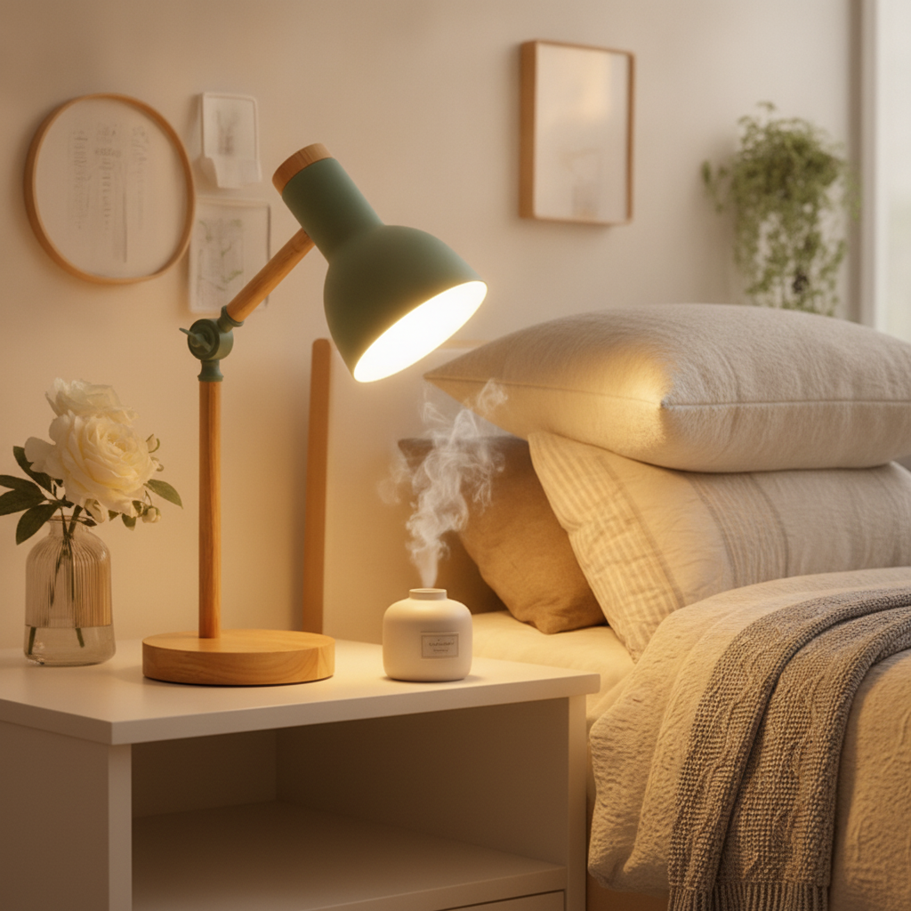 Lampe Chevet Bois LED : Ambiance Naturelle