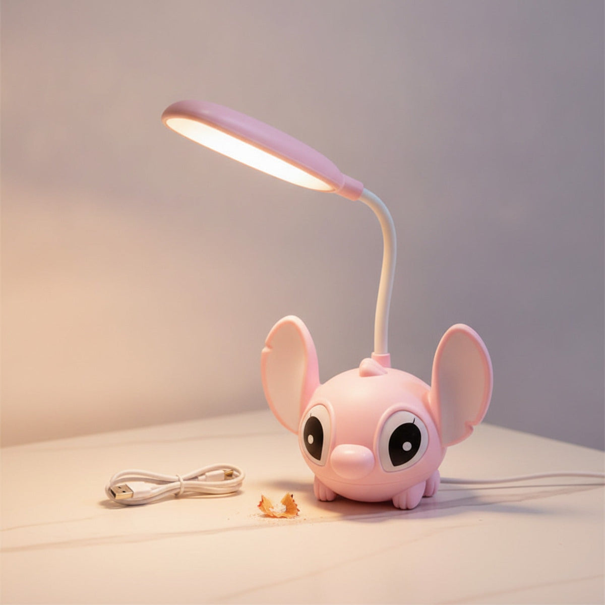 Lampe Bureau Cartoon Multifonction : Veilleuse & Taille-Crayon