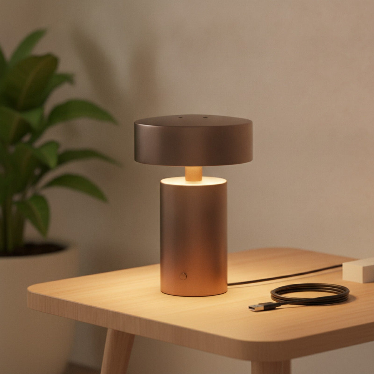Lampe Champignon Design Scandinave Tactile USB